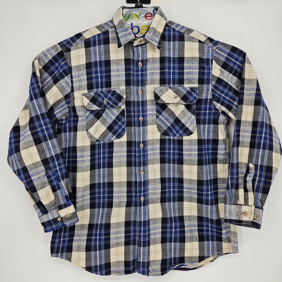 Carhartt Other - Carhartt Shirt Mens Large Flannel Blue Plaid‎ Long Sleeve Casual Workwear